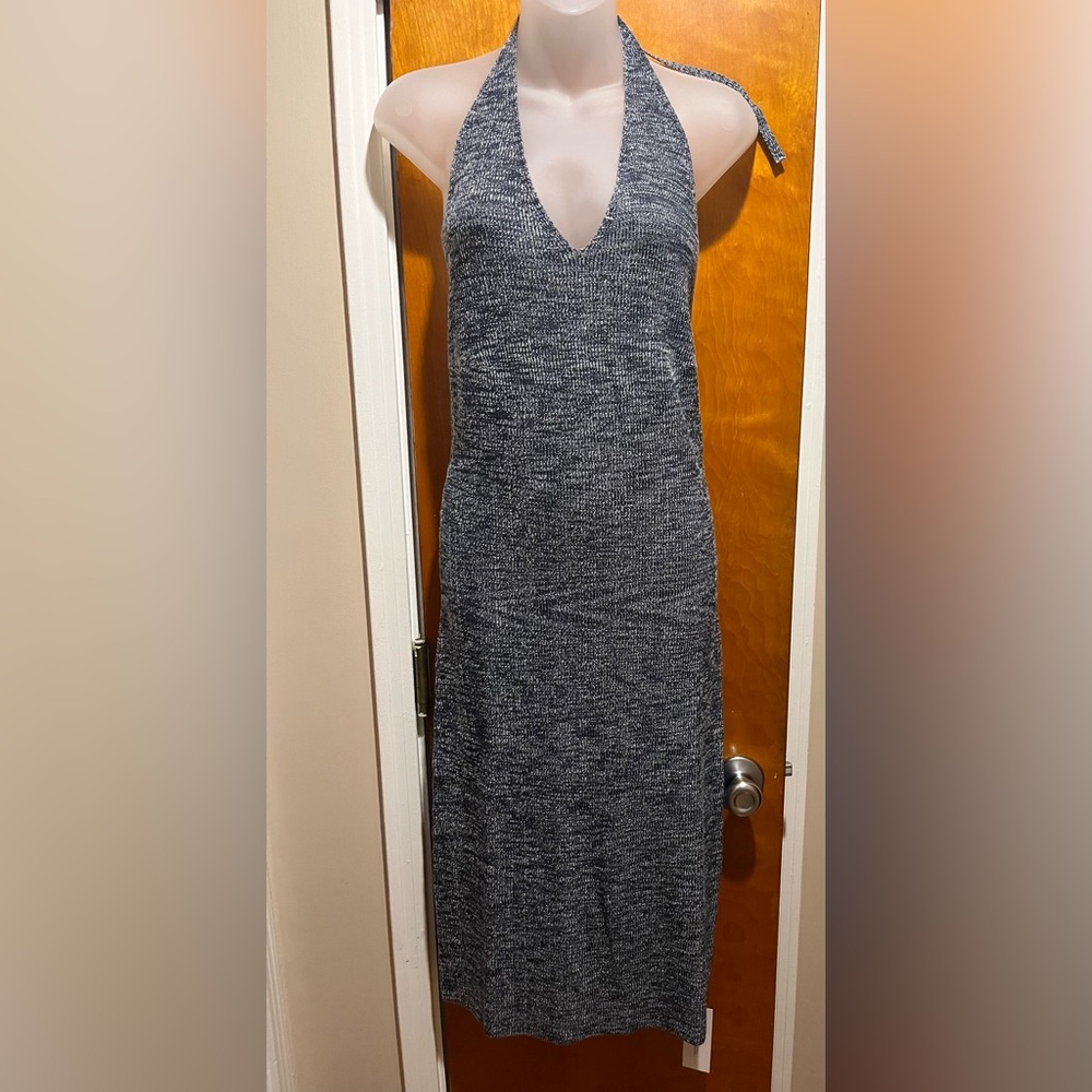 Rumored Black and White Backless Dress